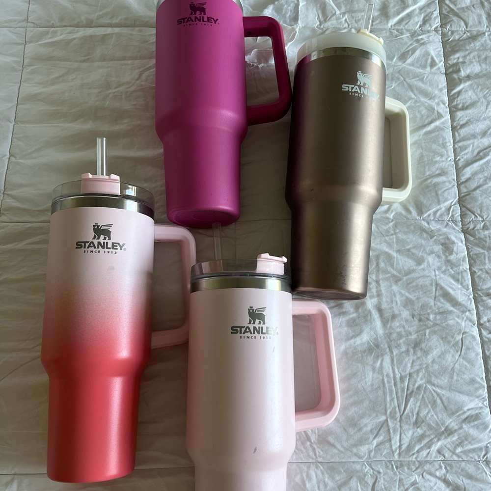 Stanley Tumbler Set - Pink, Brown, and White